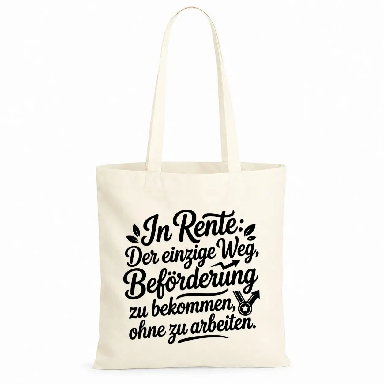 Baumwolltasche - Rentner Sprüche - Motiv nach Wahl