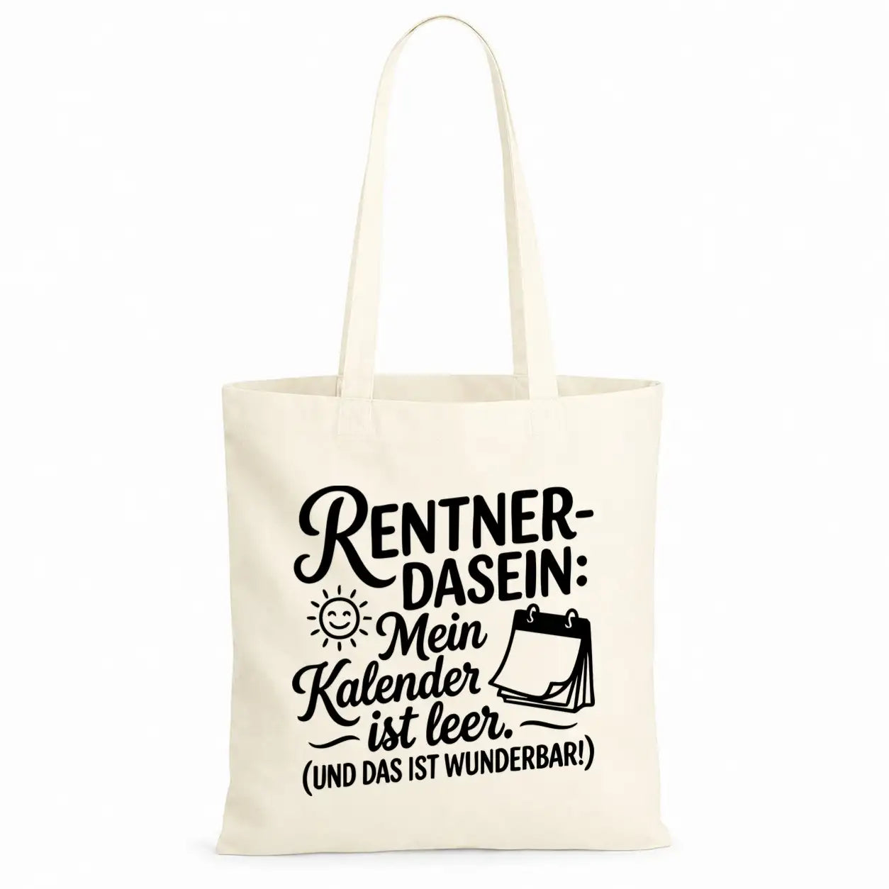 Baumwolltasche - Rentner Sprüche - Motiv nach Wahl