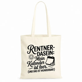 Baumwolltasche - Rentner Sprüche - Motiv nach Wahl