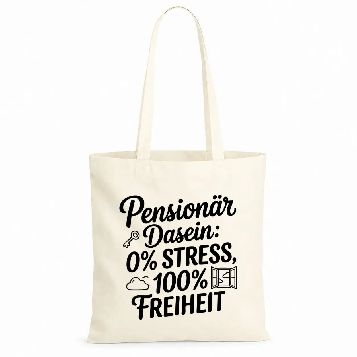 Baumwolltasche - Rentner Sprüche - Motiv nach Wahl