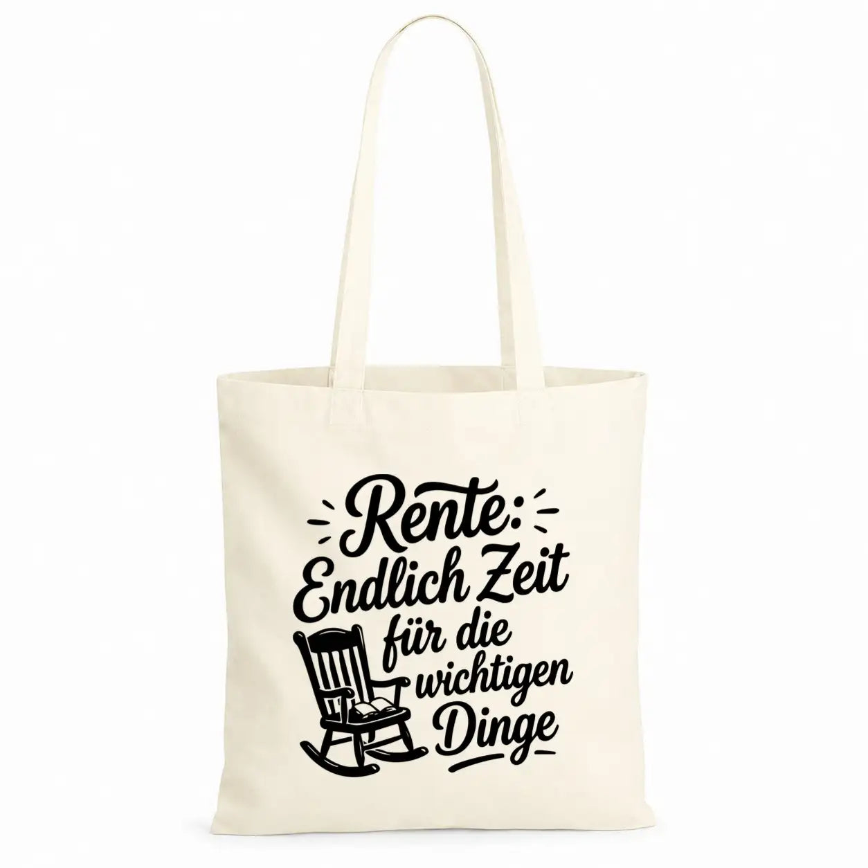 Baumwolltasche - Rentner Sprüche - Motiv nach Wahl