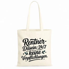 Baumwolltasche - Rentner Sprüche - Motiv nach Wahl