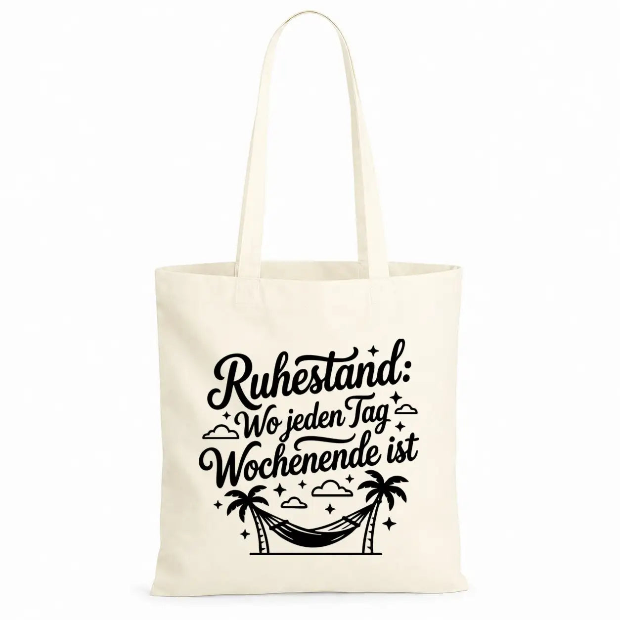 Baumwolltasche - Rentner Sprüche - Motiv nach Wahl