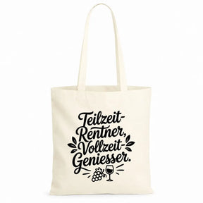 Baumwolltasche - Rentner Sprüche - Motiv nach Wahl