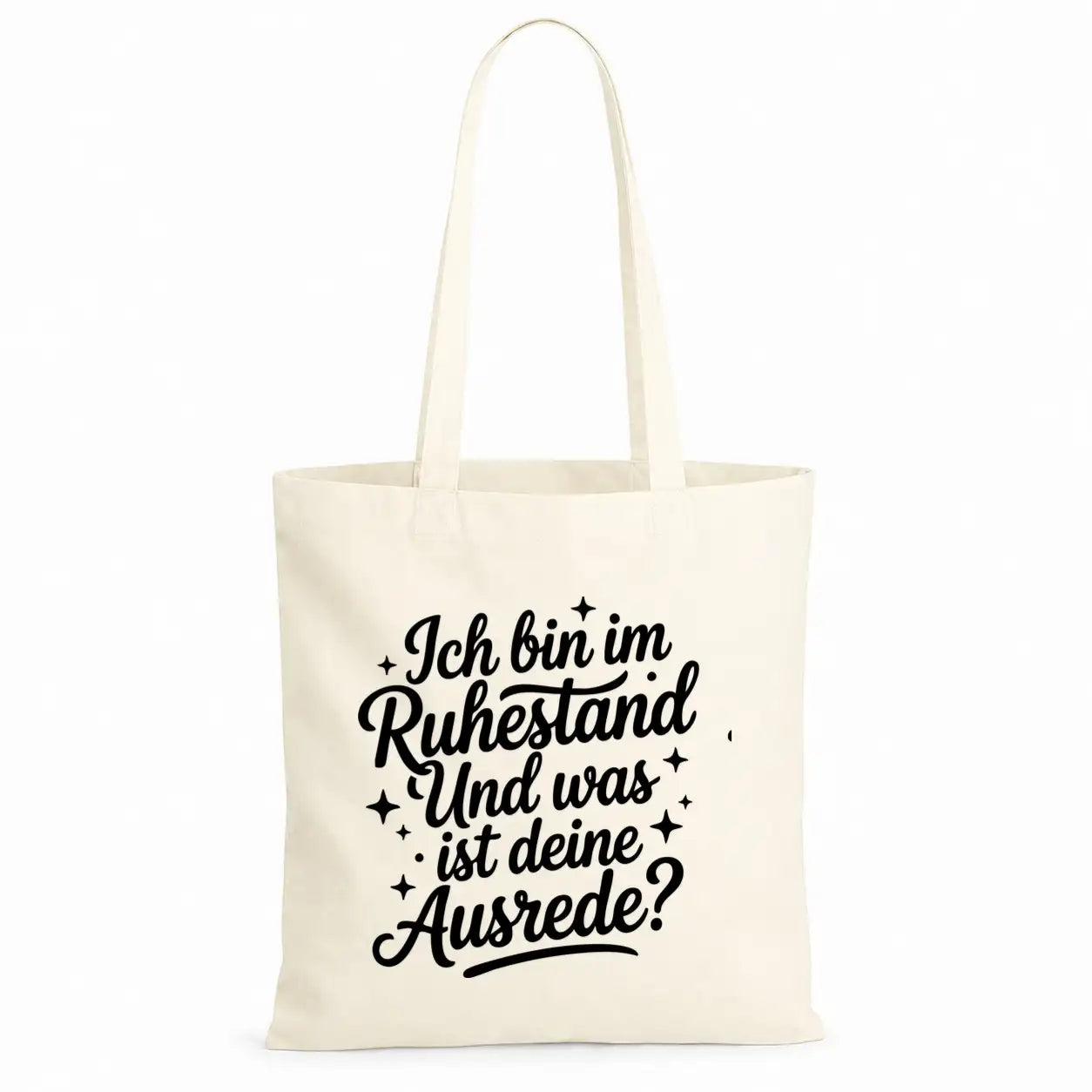 Baumwolltasche - Rentner Sprüche - Motiv nach Wahl