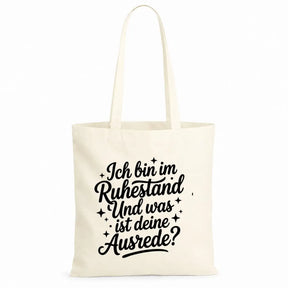 Baumwolltasche - Rentner Sprüche - Motiv nach Wahl