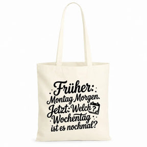 Baumwolltasche - Rentner Sprüche - Motiv nach Wahl