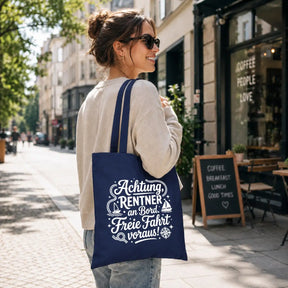 Baumwolltasche - Rentner-Designs - Motiv nach Wahl