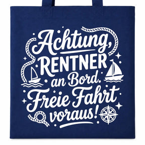 Baumwolltasche - Rentner-Designs - Motiv nach Wahl