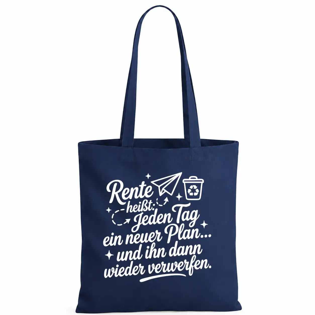 Baumwolltasche - Rentner-Designs - Motiv nach Wahl