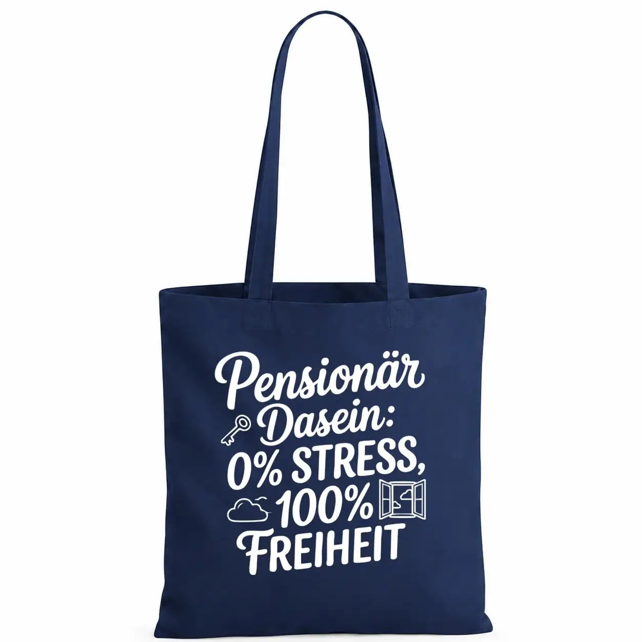 Baumwolltasche - Rentner-Designs - Motiv nach Wahl