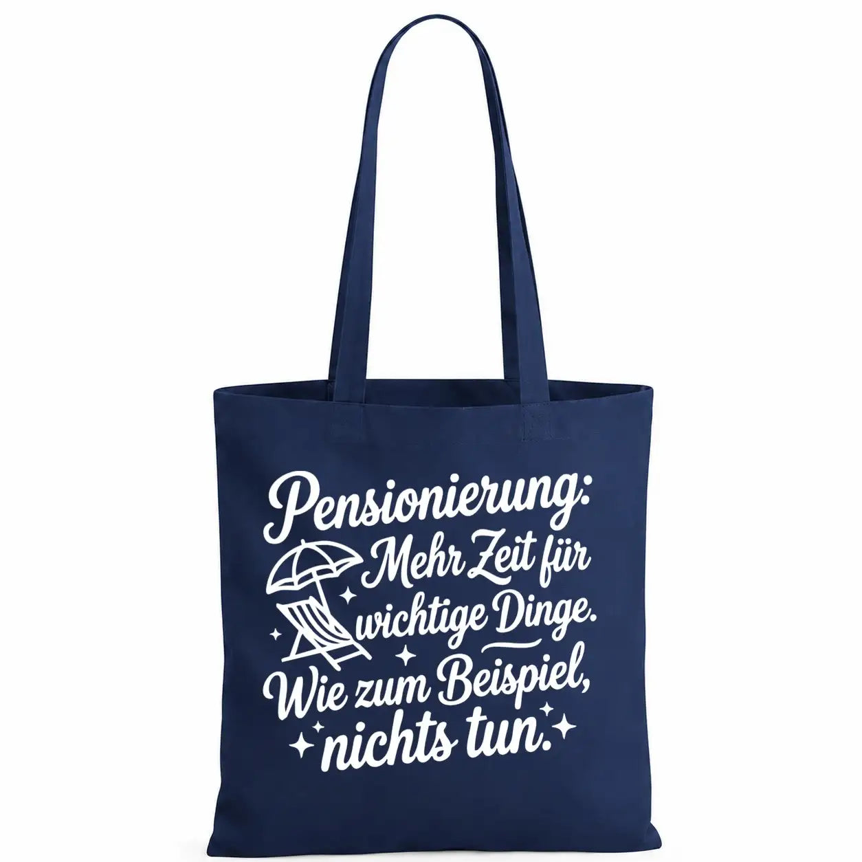 Baumwolltasche - Rentner-Designs - Motiv nach Wahl