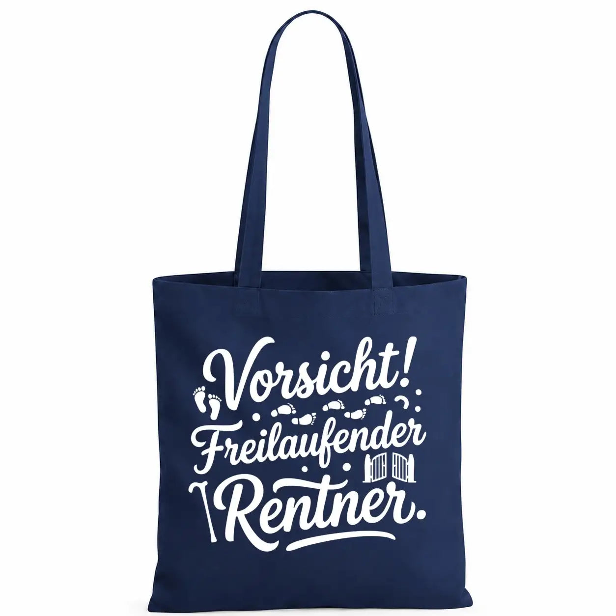 Baumwolltasche - Rentner-Designs - Motiv nach Wahl