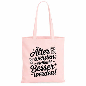 LIEBTASTISCH® Baumwolltasche - Achtung Rentner an Bord - {FARBE}