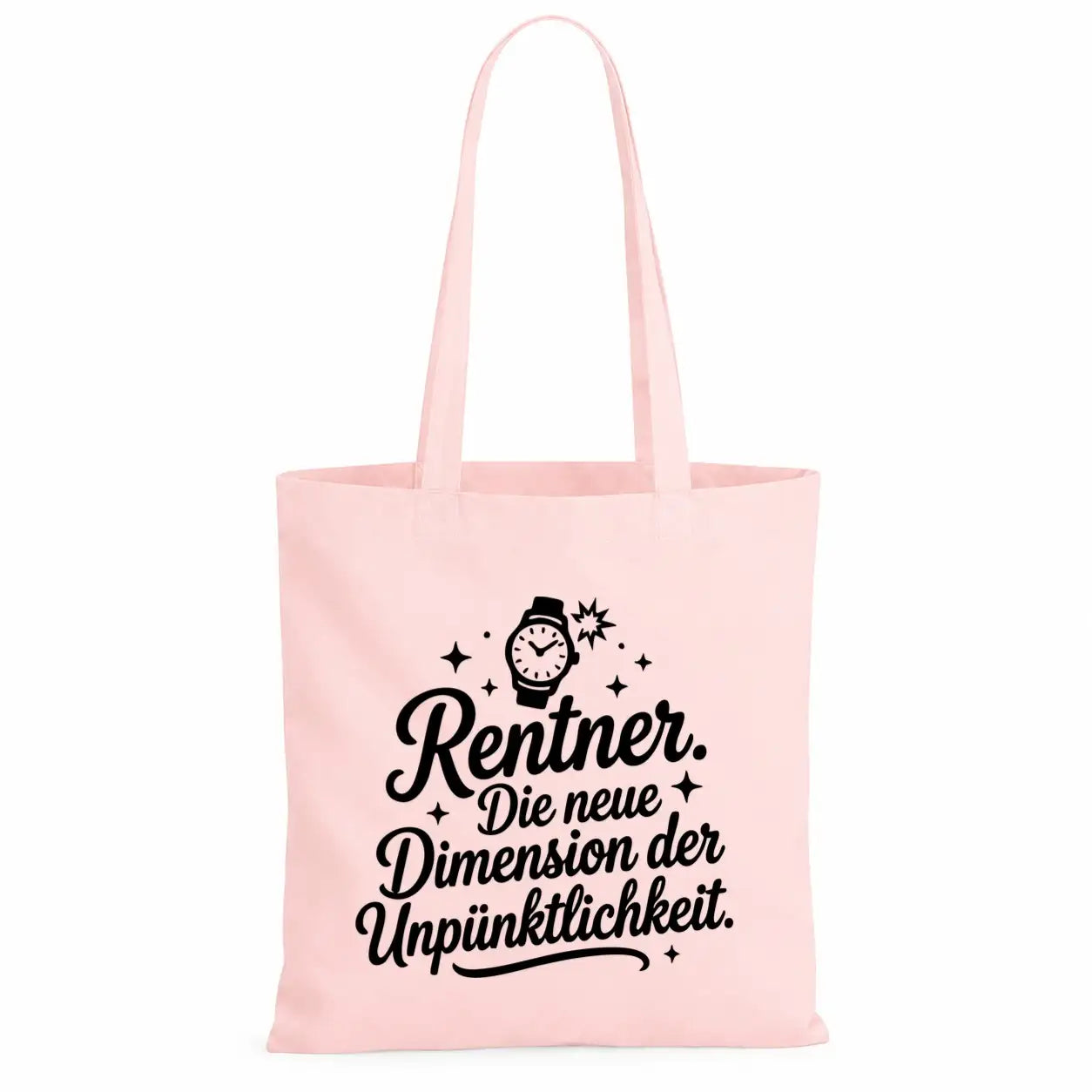 LIEBTASTISCH® Baumwolltasche - Achtung Rentner an Bord - {FARBE}