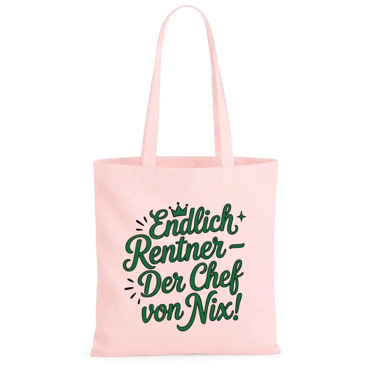 LIEBTASTISCH® Baumwolltasche - Achtung Rentner an Bord - {FARBE}