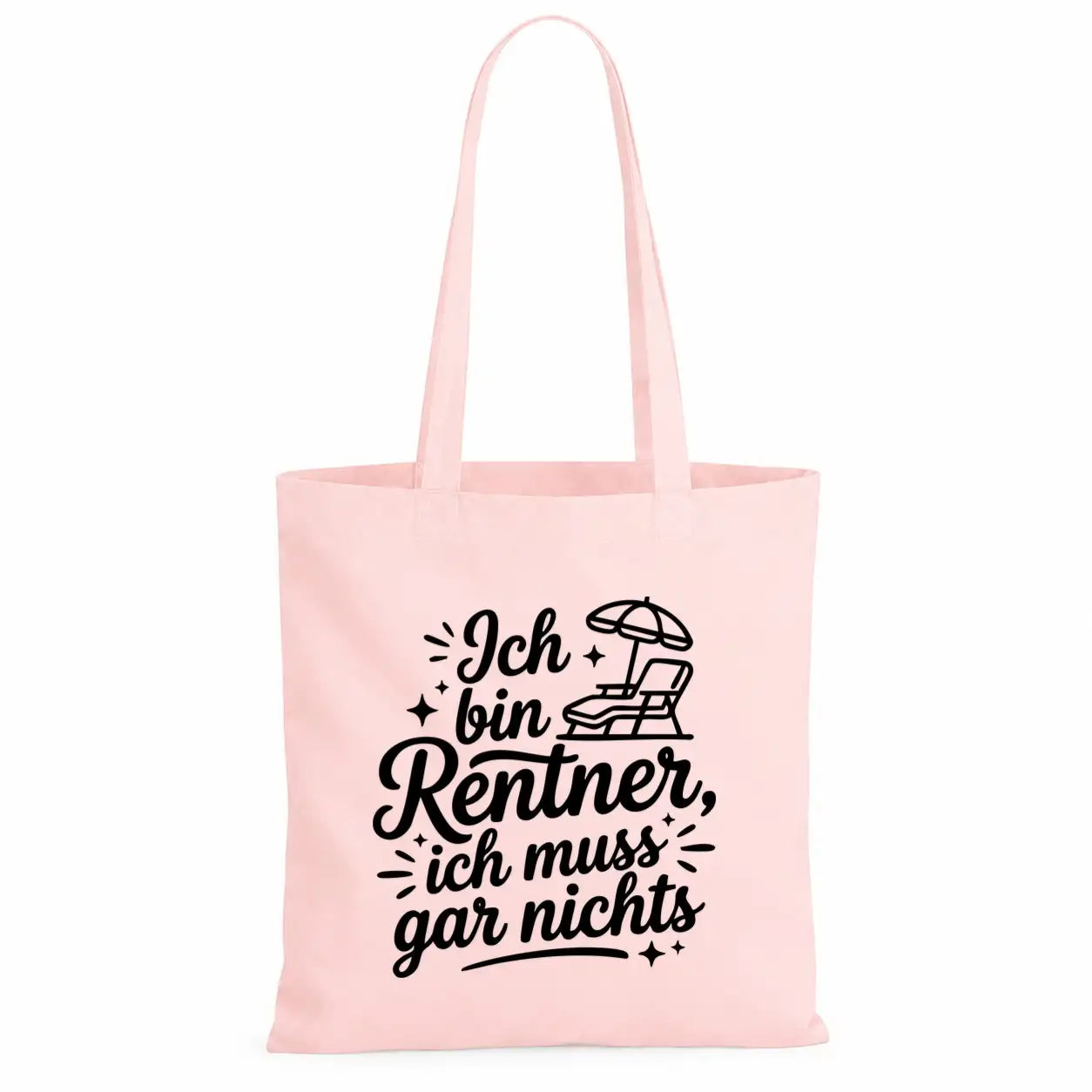 LIEBTASTISCH® Baumwolltasche - Achtung Rentner an Bord - {FARBE}
