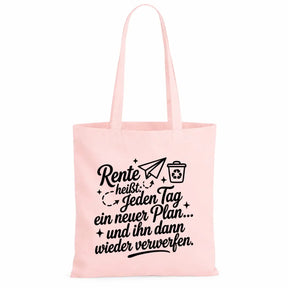 LIEBTASTISCH® Baumwolltasche - Achtung Rentner an Bord - {FARBE}