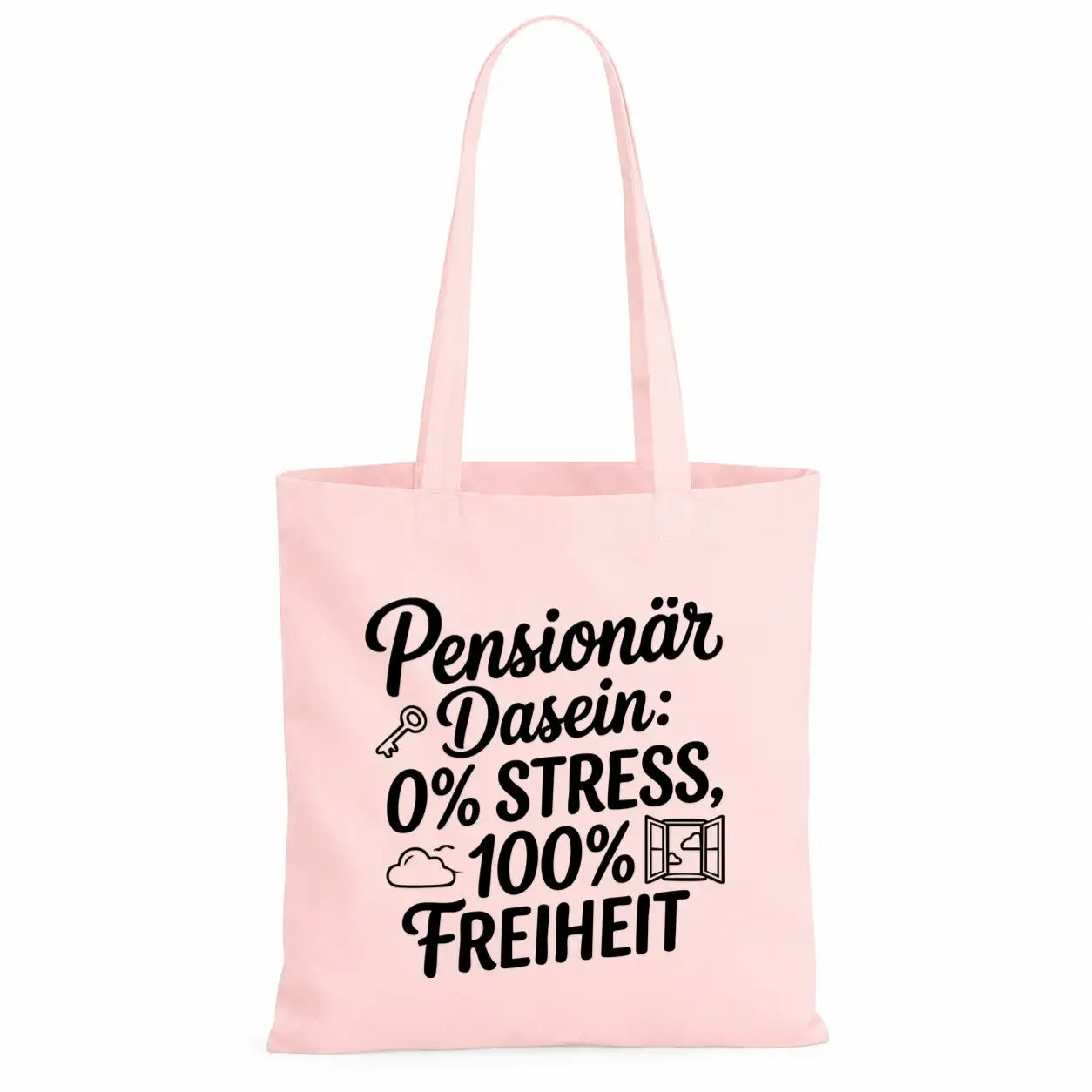 LIEBTASTISCH® Baumwolltasche - Achtung Rentner an Bord - {FARBE}