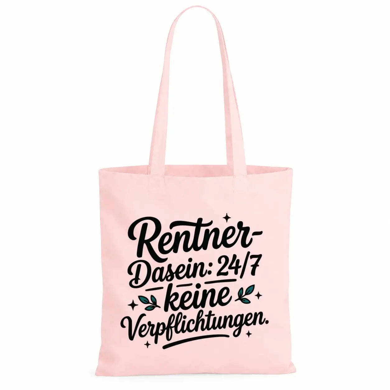 LIEBTASTISCH® Baumwolltasche - Achtung Rentner an Bord - {FARBE}