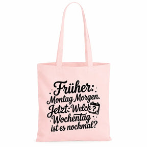 LIEBTASTISCH® Baumwolltasche - Achtung Rentner an Bord - {FARBE}