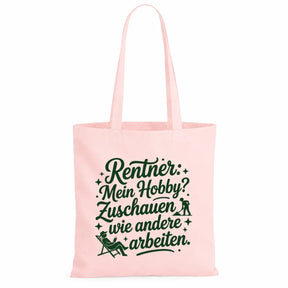 LIEBTASTISCH® Baumwolltasche - Achtung Rentner an Bord - {FARBE}