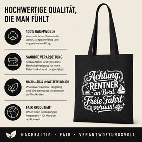Baumwolltasche - Rentner Sprüche & Ruhestand Motive - Motiv nach Wahl