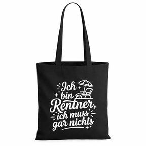 Baumwolltasche - Rentner Sprüche & Ruhestand Motive - Motiv nach Wahl