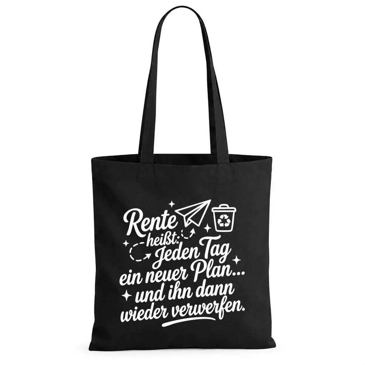 Baumwolltasche - Rentner Sprüche & Ruhestand Motive - Motiv nach Wahl