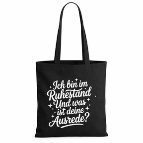 Baumwolltasche - Rentner Sprüche & Ruhestand Motive - Motiv nach Wahl