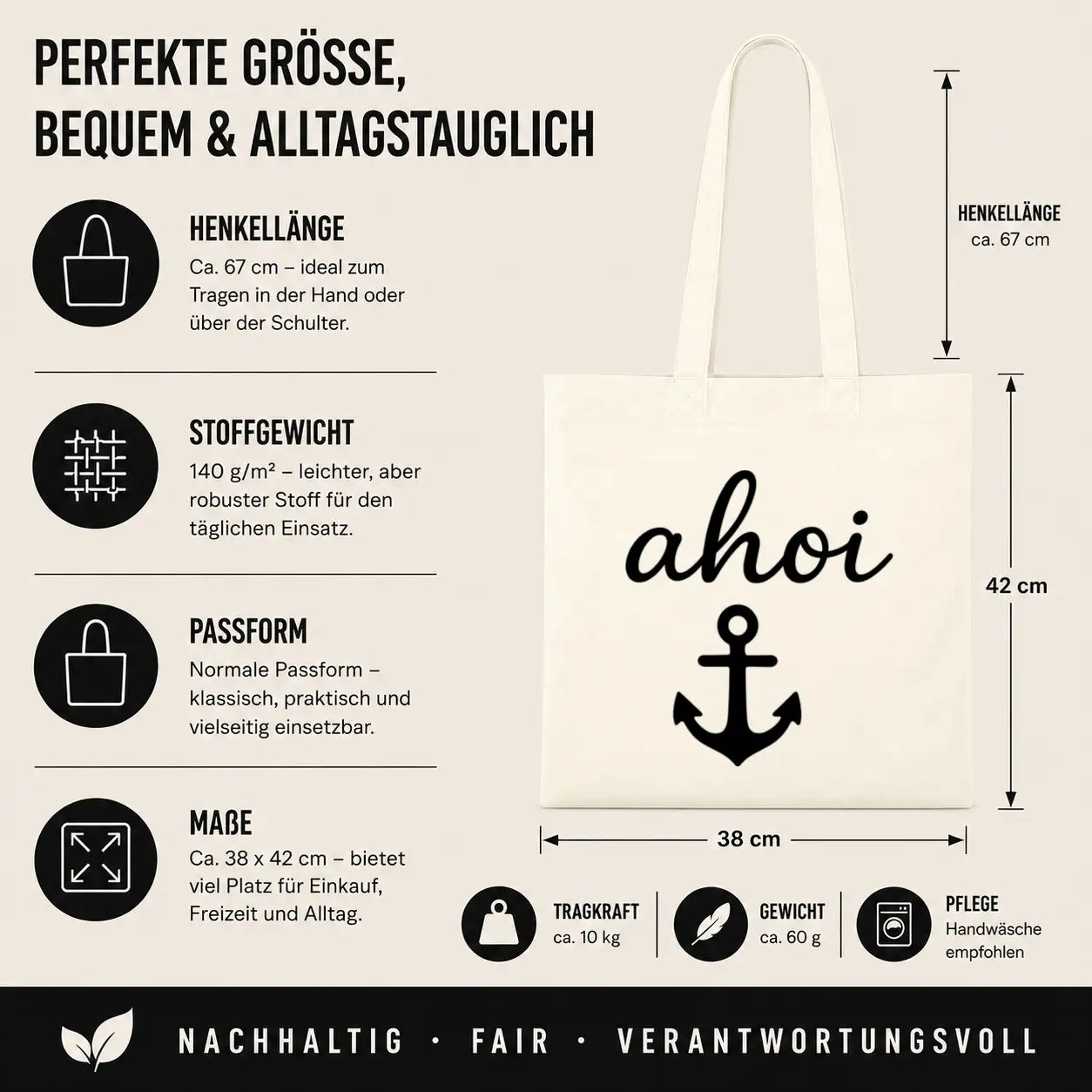 Baumwolltasche - Maritime Motive - Motiv nach Wahl