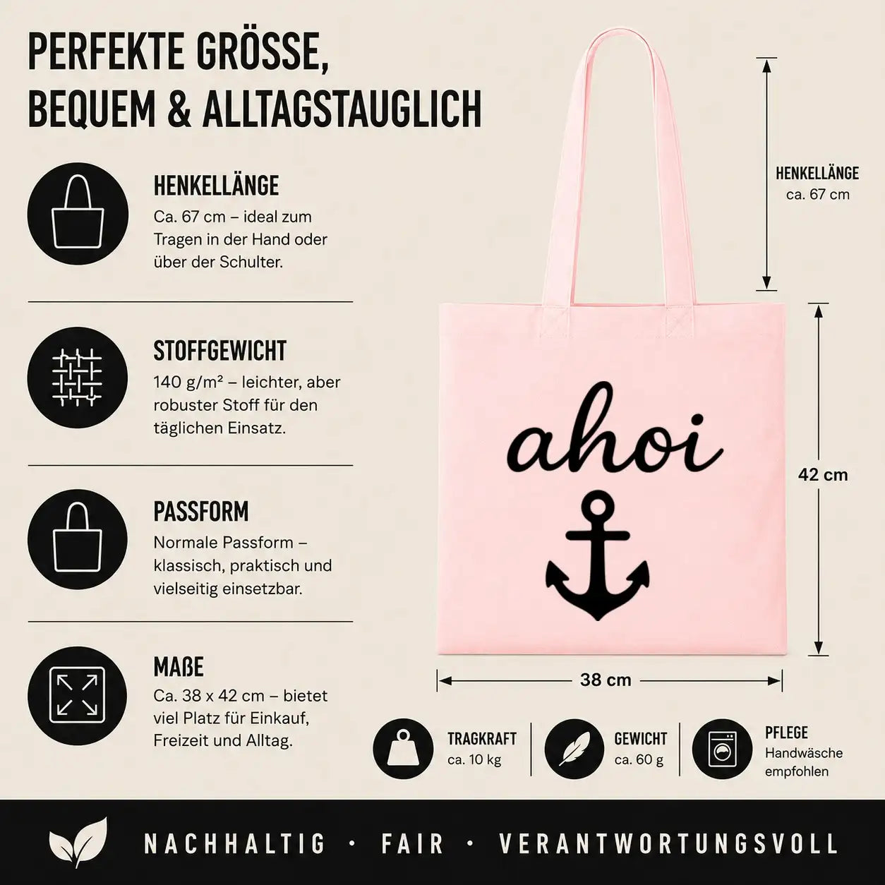 Baumwolltasche - Maritime Motive - Motiv nach Wahl