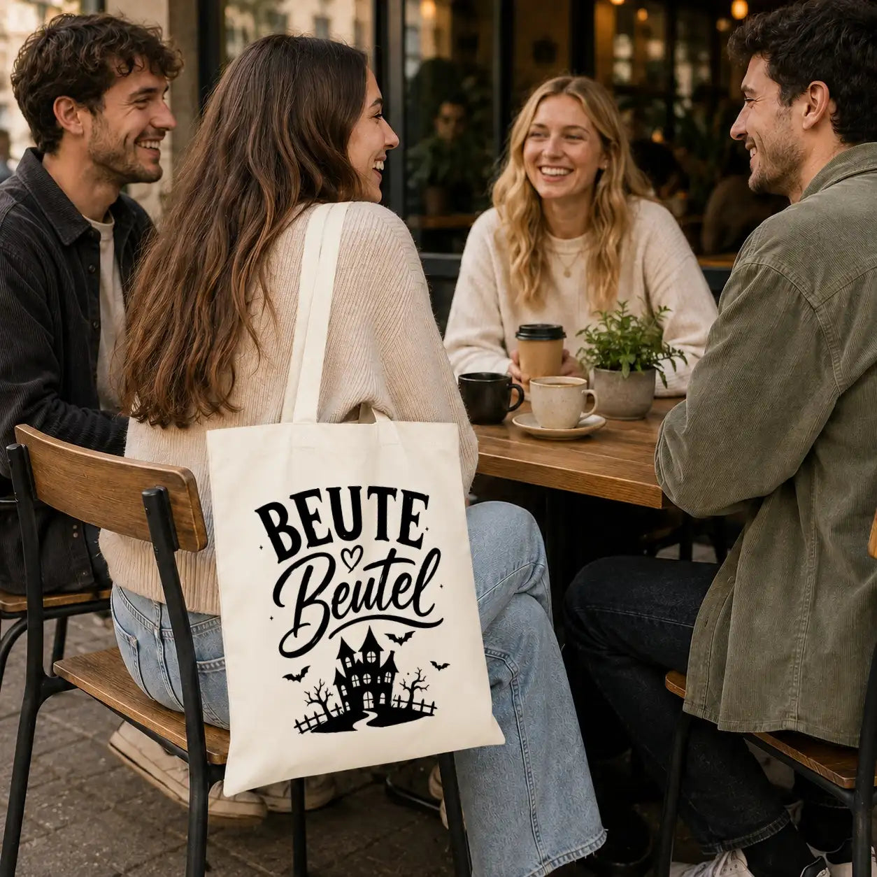Baumwolltasche - Halloween Beutel Motive - Motiv nach Wahl