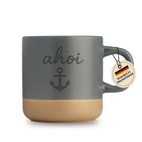 Tasse - ahoi anker schwarz