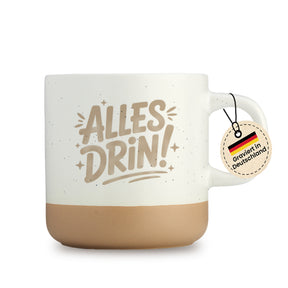 Gravierte Tasse - alles drin 1 schwarz