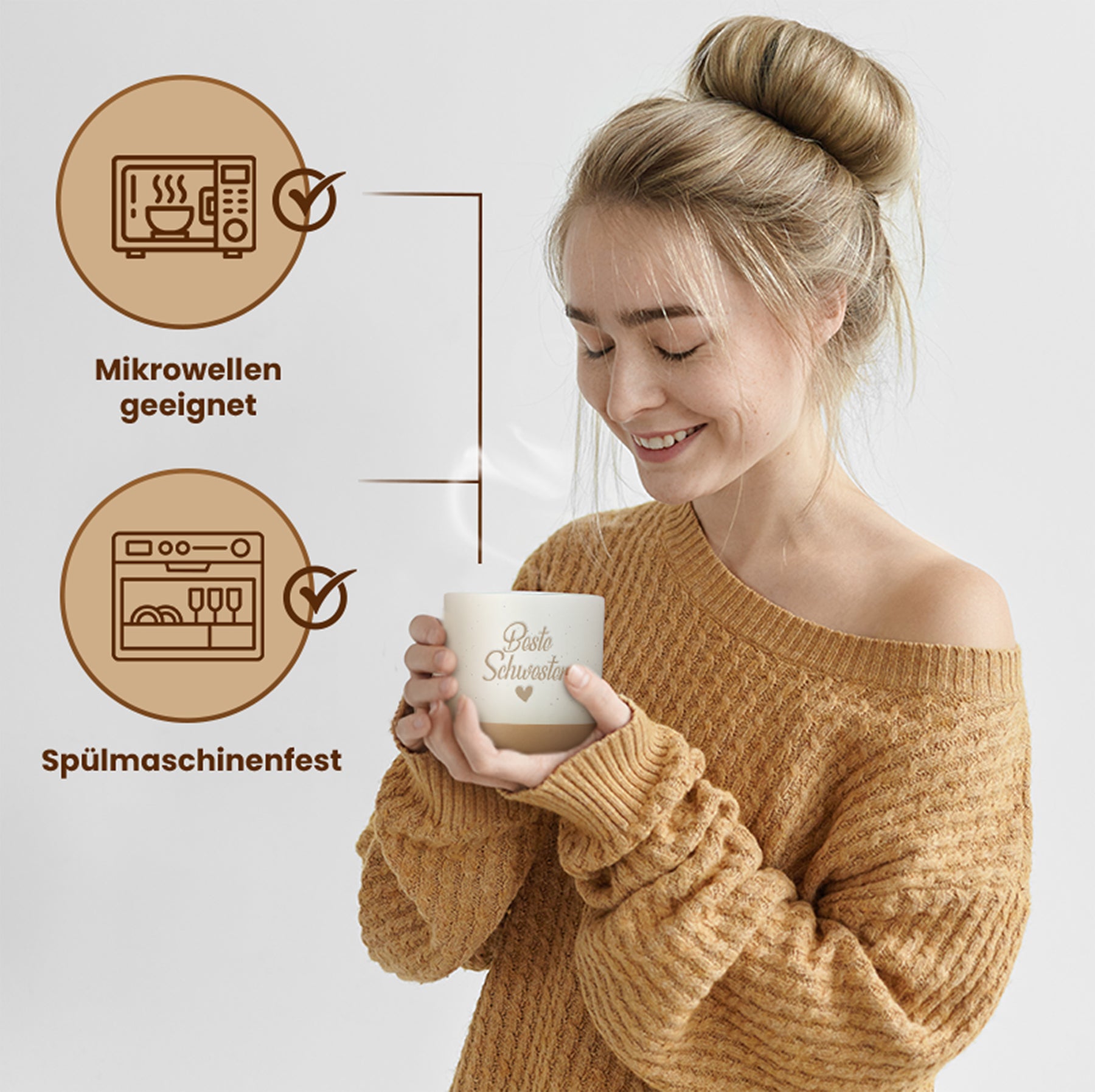 Gravierte Tasse - beste schwester