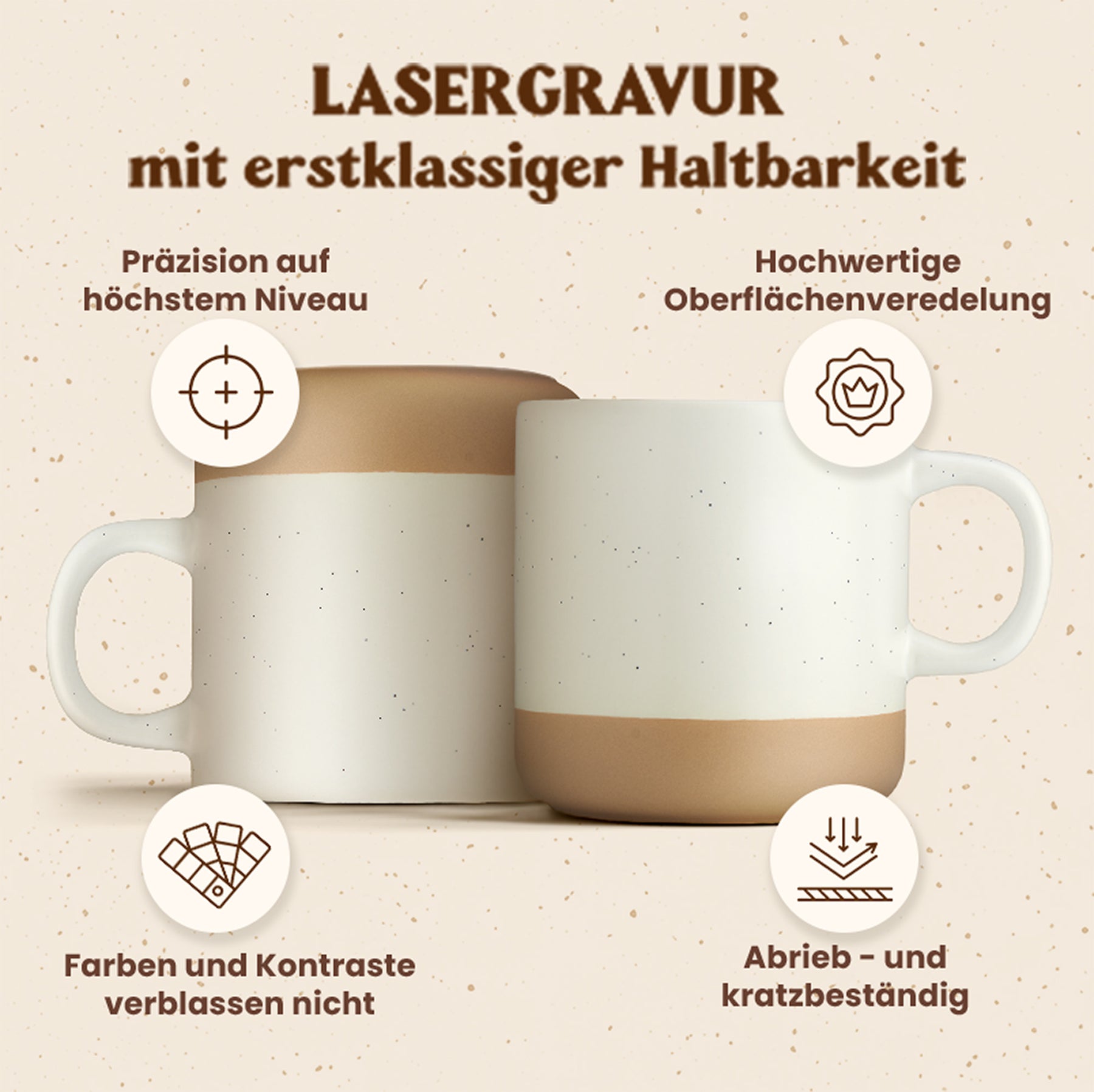 Gravierte Tasse - heimathafen schwarz