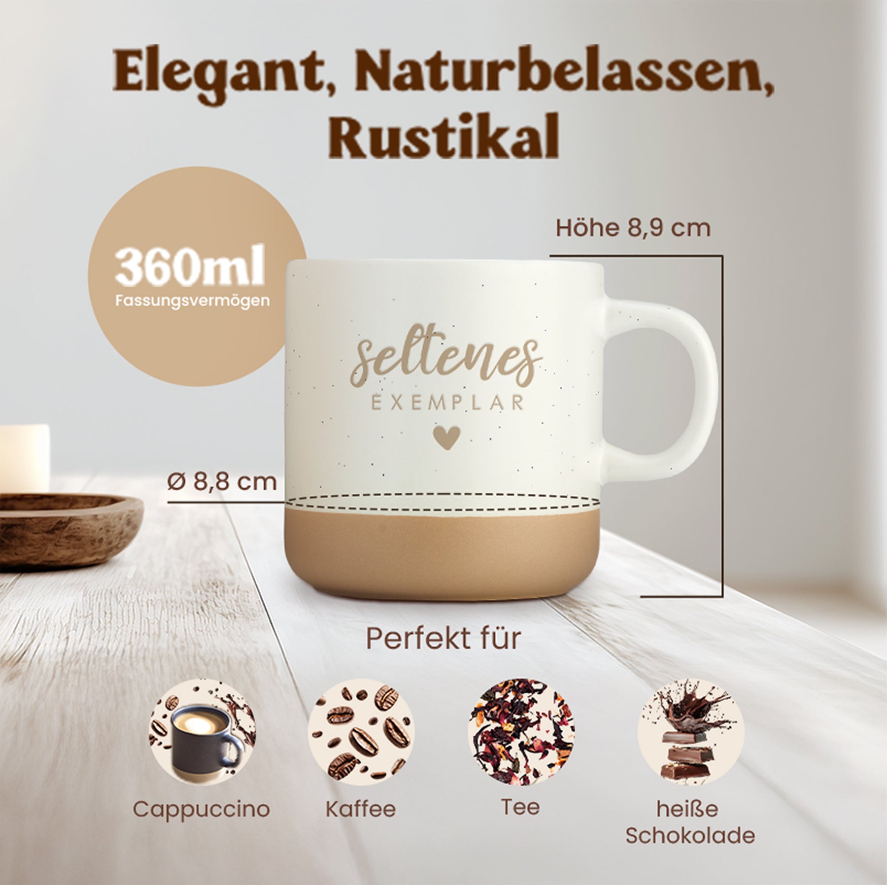 Gravierte Tasse - seltenes exemplar