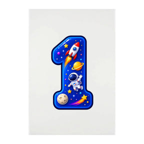 Bügelbild - Weltall Rakete Astronaut - Motiv nach Wahl