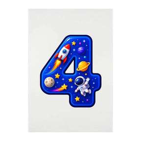 Bügelbild - Weltall Rakete Astronaut - Motiv nach Wahl