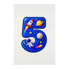 Bügelbild - Weltall Rakete Astronaut - Motiv nach Wahl