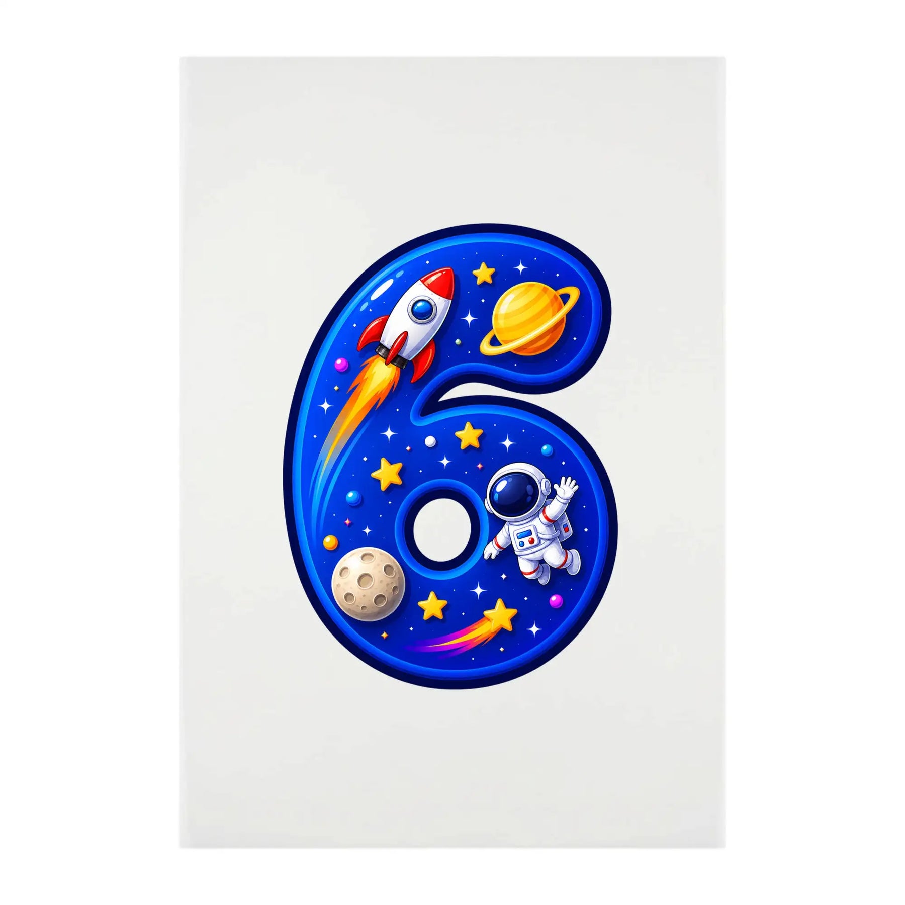 Bügelbild - Weltall Rakete Astronaut - Motiv nach Wahl