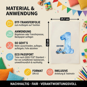 Bügelbild - Polizei Motive - Motiv nach Wahl