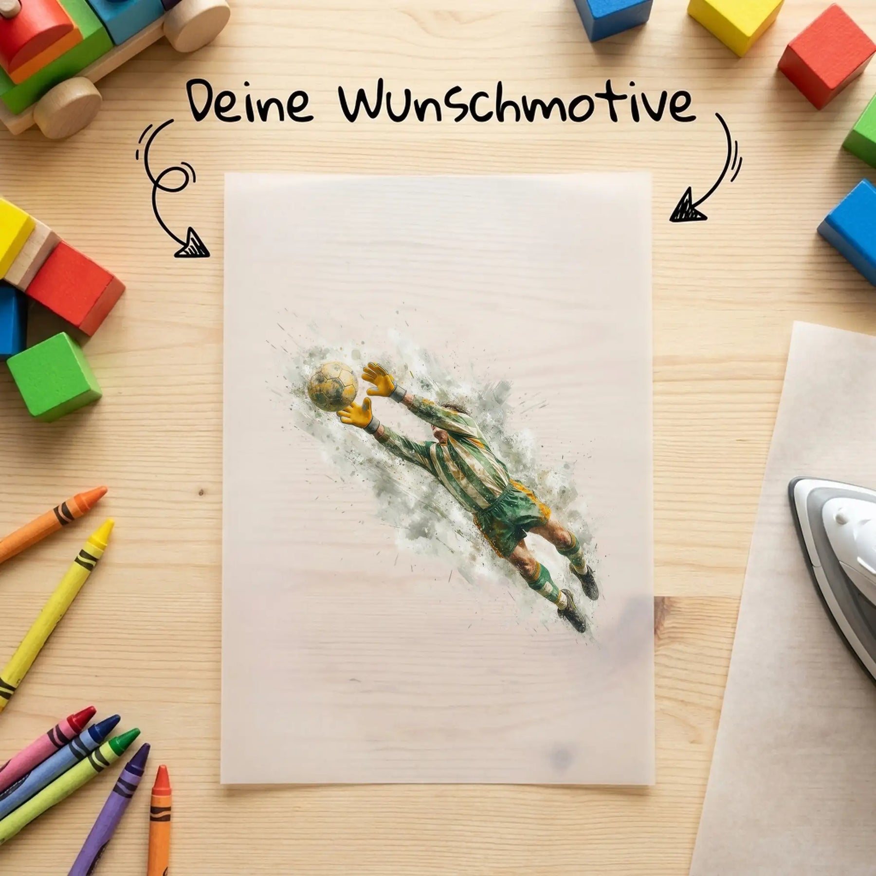Bügelbild - Sportmotive - Motiv nach Wahl