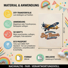 Bügelbild - Sportmotive - Motiv nach Wahl