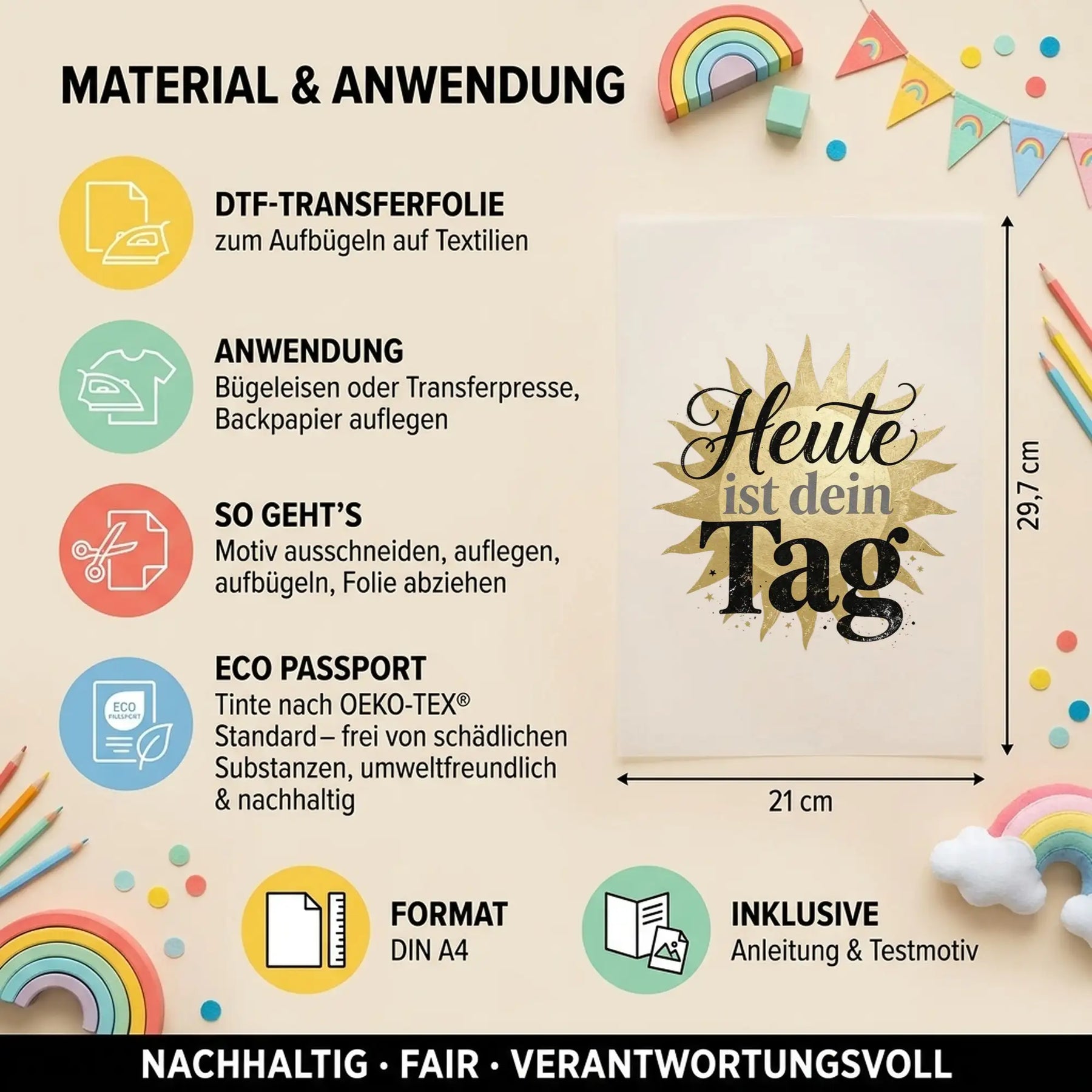 Bügelbild - Sportmotive - Motiv nach Wahl