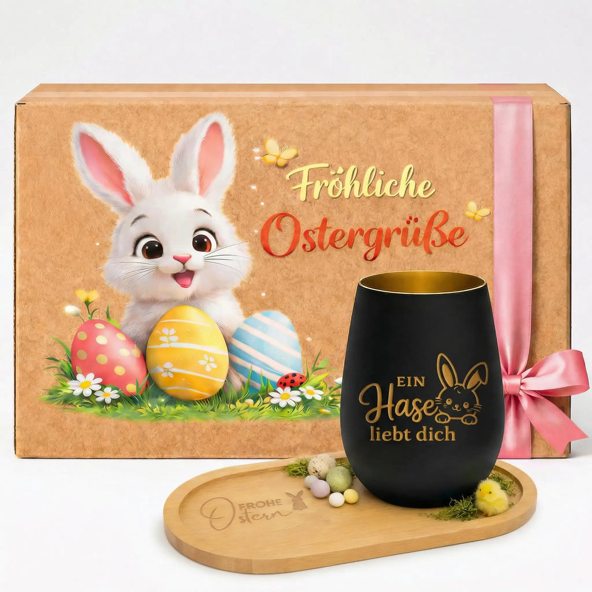 Oster Bundle  - Windlicht mit Tablett und Gratis Geschenkverpackung - WT3