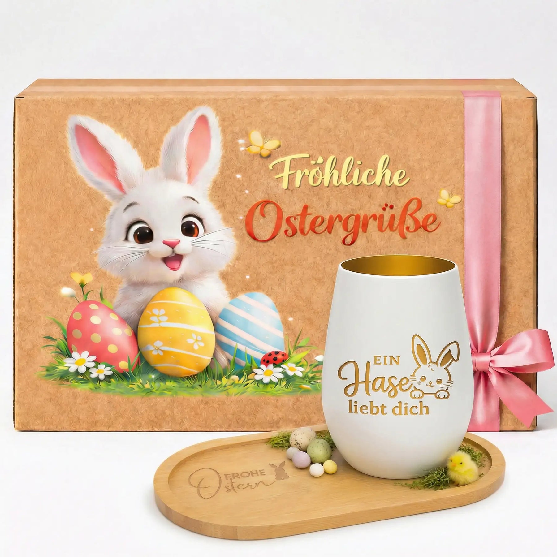 Oster Bundle  - Windlicht mit Tablett und Gratis Geschenkverpackung - WT3