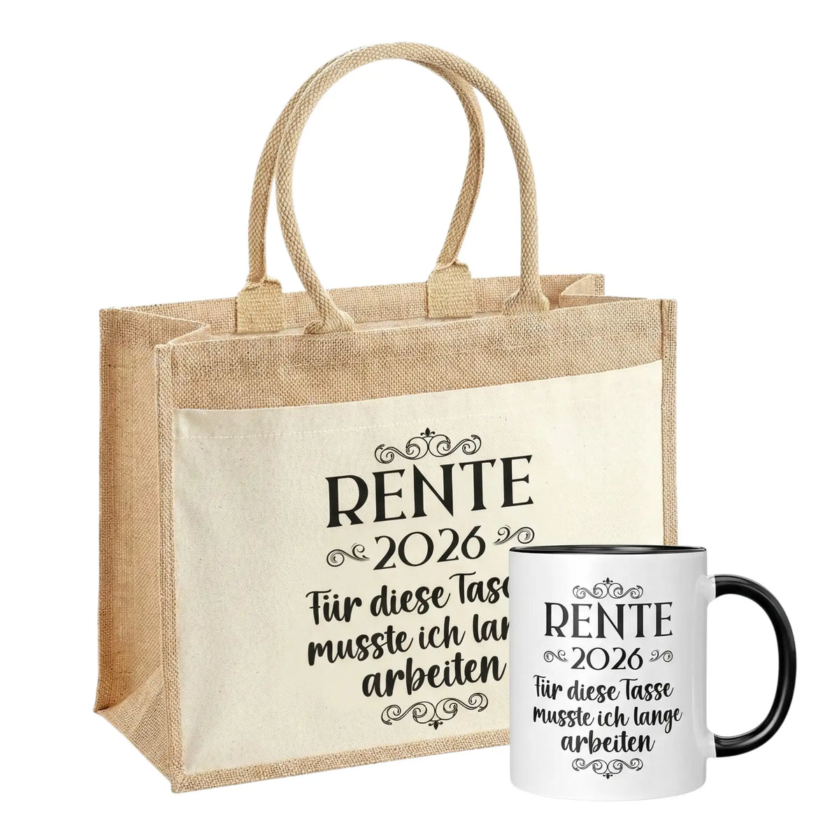 Jutetasche + Tasche - Rente