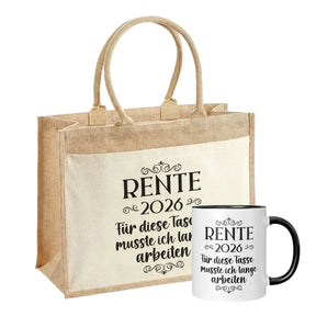 Jutetasche + Tasche - Rente